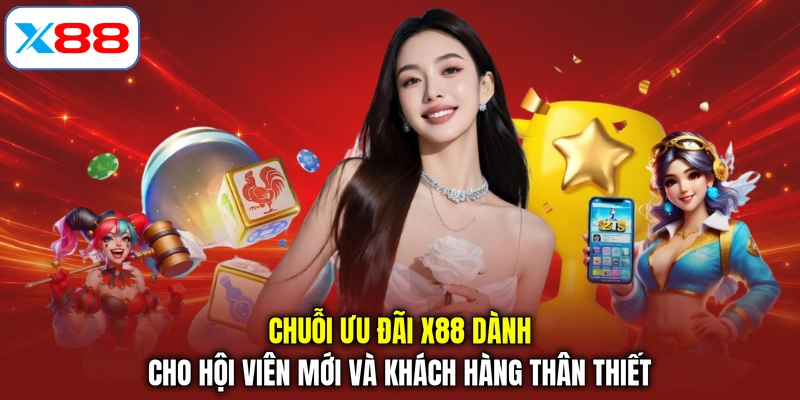 Chuỗi ưu đãi X88 dành cho hội viên mới và khách hàng thân thiết