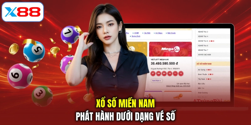 Xổ số miền Nam phát hành dưới dạng vé số